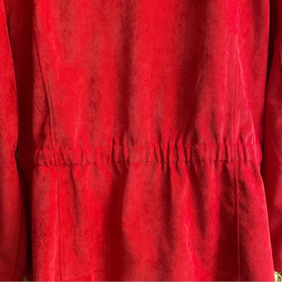 Christopher & Banks Women’s Lightweight Corduroy Jacket Zip Up Sz XL Colour Red - Picture 6 of 17